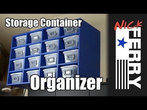 Ⓕ How to Make a Storage Container Organizer (ep22) Ⓕ How to Make a Storage Container Organizer (ep22)