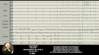 Haydn Digital: Streichquartett Nr. 38, Hob III, opus 33 Nr. 2 - orchestriert