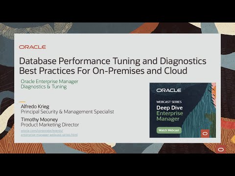 Webinar: Database Performance Tuning and Diagnostics - Best Practices