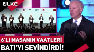 6'lı Masanın Vaatleri Batı'yı Sevindirdi! Fransızlar Erdoğan'ı Hedef Aldı