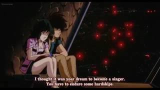 SDF Macross: DYRL - Hikaru and Minmay fly - Sunset Beach