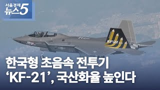 한국형 초음속 전투기 ‘KF-21’, 국산화율 높인다