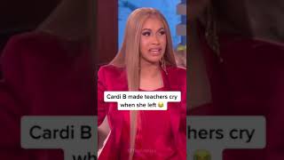 Cardi B made teachers cry when she left #Shorts - Celebrity Bizz