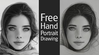How to Draw Portrait with same size reference | Basics of Portrait Drawing | Fac