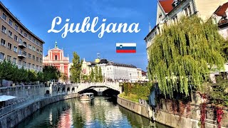 Ljubljana: Capital of Slovenia | 4K walk 🚶‍♀| An ancient and beautiful city in Europe