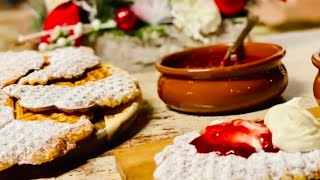 Рождественские Вафли С Кисельком и сметанкой на свежем воздухе 🎄К ЭЛИНЕ❤️