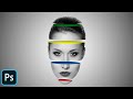 How to create sliced color head | Photoshop manipulation tutorials