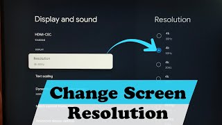 Blaupunkt Google TV : How to Change Screen Resolution HD, FULL HD, 4K on Blaupunkt Google Android TV