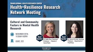 Cultural and Community Factors in Mental Health Research | H+RRN Meeting