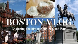 【TRIP VLOG】Our First Time in Boston!!  Exploring the city & Good Eats