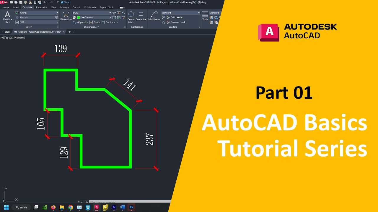 Simple Autocad Basic Tutorial For Beginners Part 01