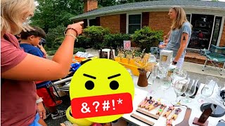 INAPPROPRIATE YARD SALE BEHAVIOR