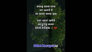 କାହାକୁ ଧୋକା ଦେଇ ଏଟା  ଭାବନି କି ସେ କେତେ ବୋକା ଥିଲା... 🙏🙏short video ##