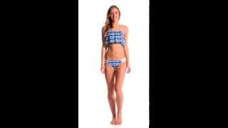 Roxy Swimwear Woodstock Basegirl Bikini Bottom | SwimOutlet.com