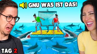 Raft mit Hänno! ABER jeden Tag spawnen 100 Haie die immer größer und schneller werden! @HandOfBlood