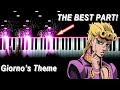 Giorno's Theme but it's actually the best part played on piano