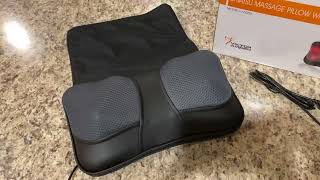 Viktor Jurgen Shiatsu Back and Neck Massager! Easy on the go heat and massage