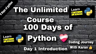 Python Tutorial Day 1 | Introduction to Python for Beginners in Hindi | Learn Python from Scratch