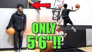 5'6" Anthony Height CRAZY Dunk Session!