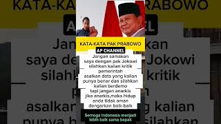 Kata Kata Keren Pak Prabowo #beritaterkini #news