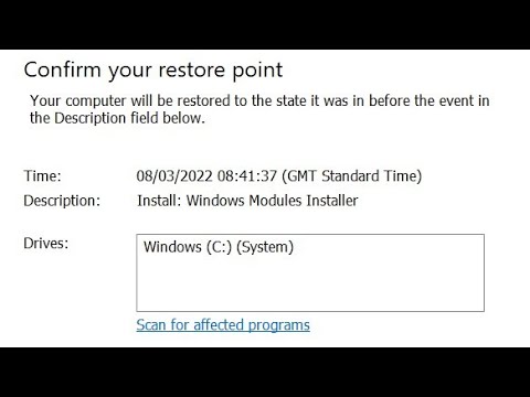 How to restore windows 11 laptop or computer to an earlier date & adjust system restore points