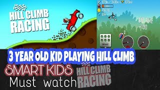 3 Year Old Kid Playing Hill Climb Racing| MUST WATCH How Nicely This Kid Is Playing |by little mj|