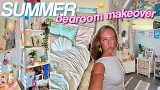 AFFORDABLE COASTAL SUMMER BEDROOM TRANSFORMATION! *pinterest inspired*