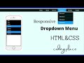 Responsive Dropdown Navigation Bar | HTML CSS