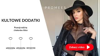 Unboxing bielizny Promees: Biżuteryjne chokery Alice Gold, Diamond, Black