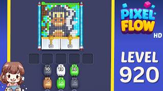 Pixel Flow Level 920 Solution Walkthrough