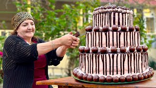 Grandma’s Huge 3-Tier Dark Chocolate Cake: You’ve Never Seen One Like This!
