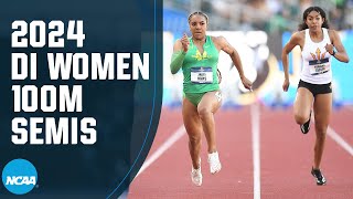 Women's 100m semifinals - 2024 NCAA outdoor track and field championships