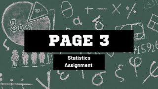 Statistics Assignment, Page 3