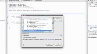 Android Application Development Tutorial - 125 - Setting up a Accelerometer class