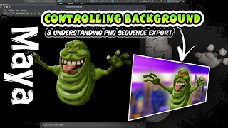 How To Control Background Color/Image for Rendering in Maya