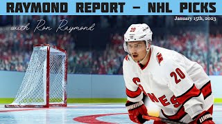 Free NHL Predictions 01/15/23 - Raymond Report Hockey Picks & Trends