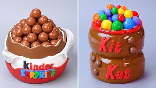 🌈 Decoração De Bolo Arco-íris Satisfatória Para O Feriado | So Yummy Chocolate Cake Hacks