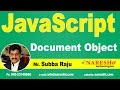 JS Document Object | JavaScript Tutorial | Mr. Subba Raju