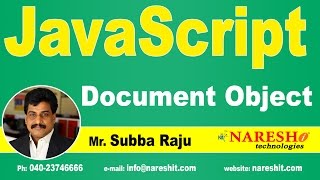 JS Document Object | JavaScript Tutorial | Mr. Subba Raju
