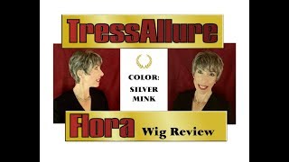 TressAllure Flora Wig Review in Color Silver Mink