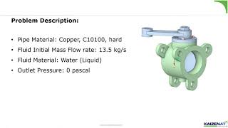 ANSYS Discovery – Fluid Flow Analysis of Butterfly Valve at an Angle of 45º | CFD | ANSYS Fluent