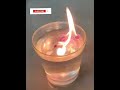 Water experiment with nail polish | #shorts #scienceexperiment #fire #firewater #simpleexperiment