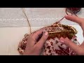 swedish weave knitting stitch in the round demonstration