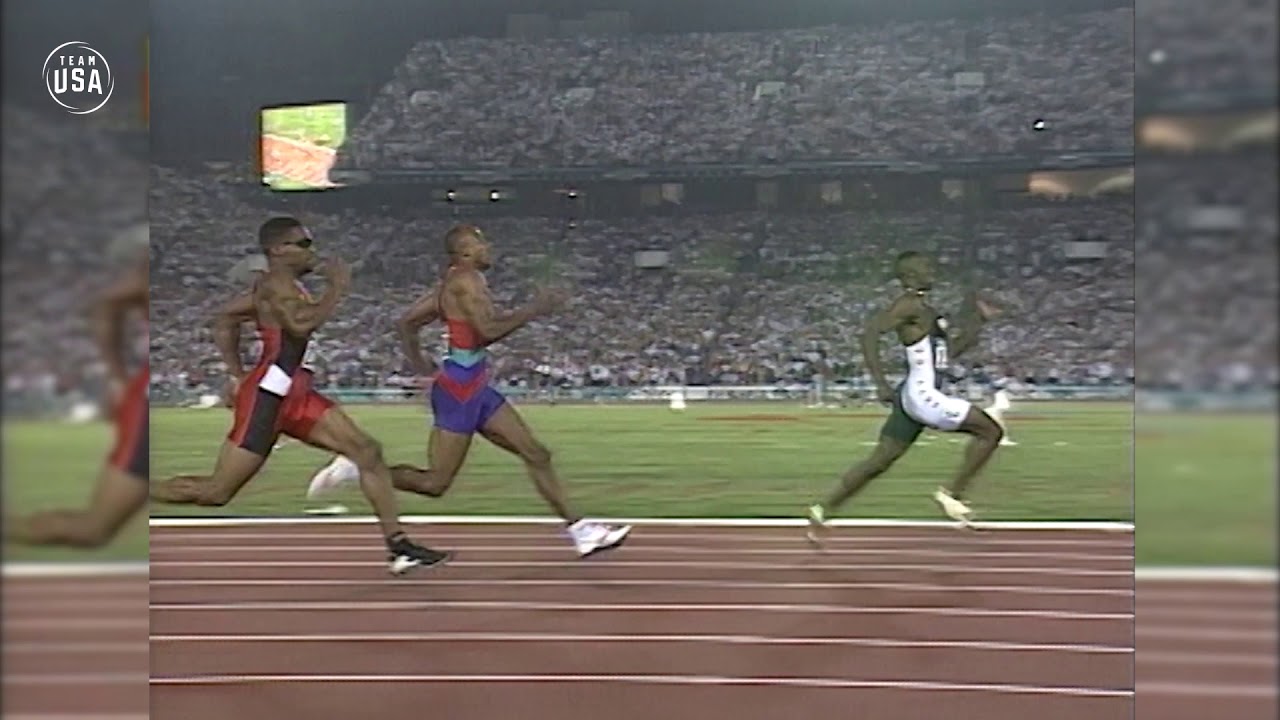 Michael Johnson Sprints To Gold At 1996 Olympic Games | Gold Medal ...