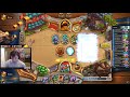 aggrobark druid vs an insane bomb warrior draw firebat hearthstone