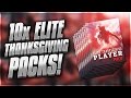 10x ELITE THANKSGIVING PACKS! Madden Mobile 17