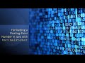 Using the Java DecimalFormat Class to Format Floating Point Values