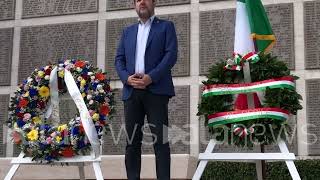 25 aprile, Salvini omaggia i caduti Usa al cimitero americano di Firenze