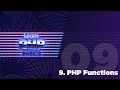 09 - PHP Basics - PHP Functions