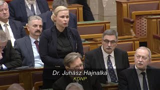 Juhász Hajnalka azonnali kérdése és Zsigmond Barna Pál válasza